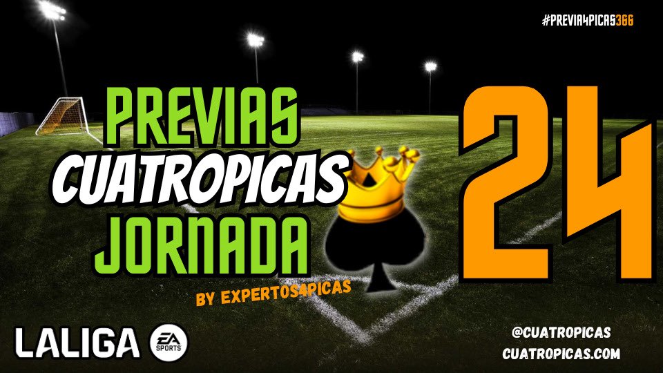 💕💕💕

Goles (y puntos) son amores, Feliz San Valentín❤️‍🔥,ya está aquí la Previa de la Jornada 24🔥🔥

La mejor previa 🚦 de los mejores expertos 👨🏻‍💻👨🏻‍💻 en <a href="/cuatropicas/">Cuatro Picas ♠️</a> 🤩

Cronistas 📊 11 probables 🎯 Recomendados 🔝

Gana 🏆 tu liga con nuestra ayuda 🤓👇🏻

cuatropicas.com/2026/02/13/pre…