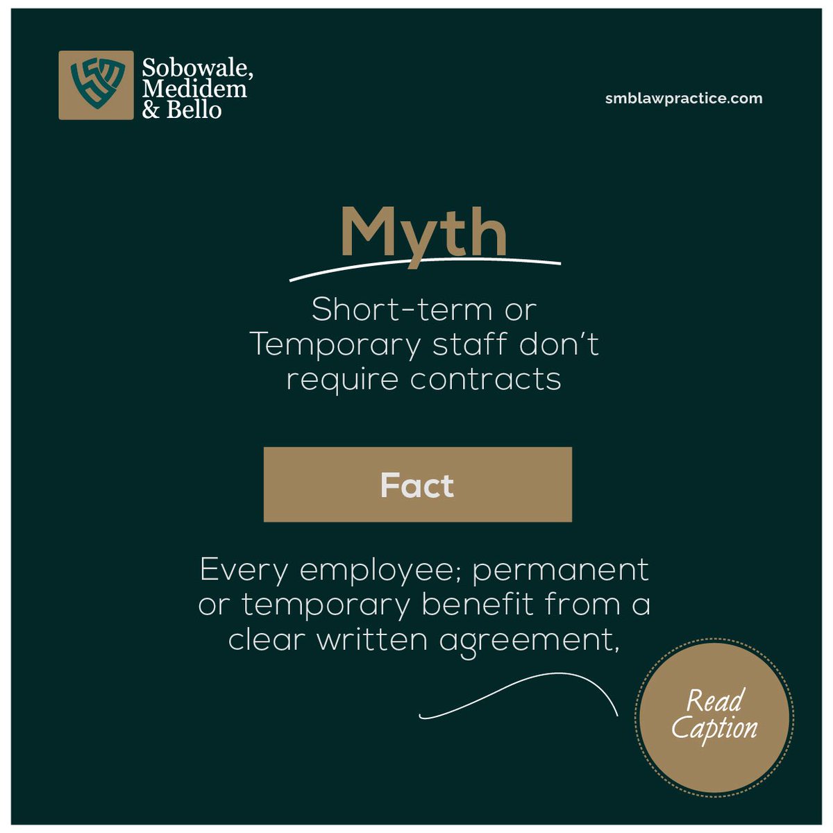 smblawpractice's tweet photo. Employment relationships regardless of the duration, carry legal obligations and without any written agreement, misunderstandings may arise around remuneration, termination etc

But a welldrafted employment agreement sets expectations from and serves as legal evidence when needed https://t.co/qTJd9bPXww