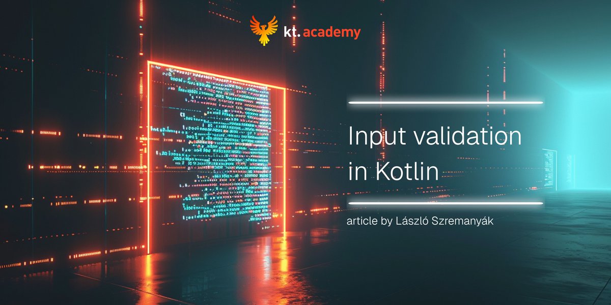 Learn clean, annotation-free input validation in Kotlin. A concise, dependency-free approach for backend developers to validate DTOs efficiently. New article by <a href="/sz_laszlo_96/">László Szremanyák</a> 
Read here 👇
blog.kotlin-academy.com/adbbcd2e7c1d?s…