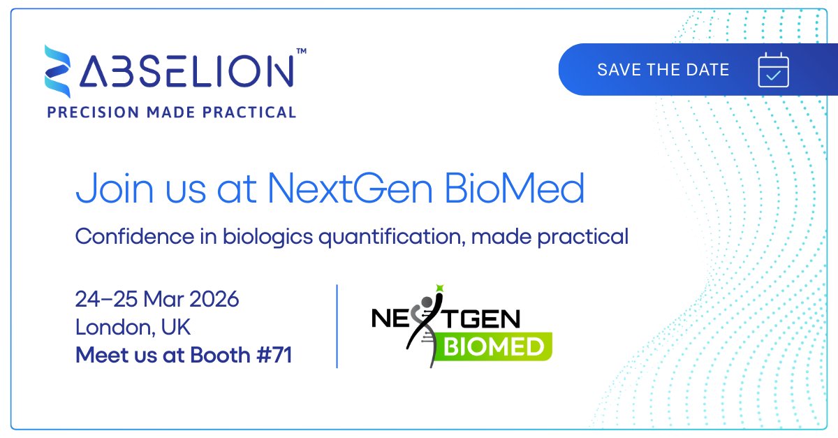 Ready for NextGenBiomed 2026
We’ll be at Booth 71 from tomorrow. <a href="/NextGenBiomedOG/">NextGen Biomed</a>