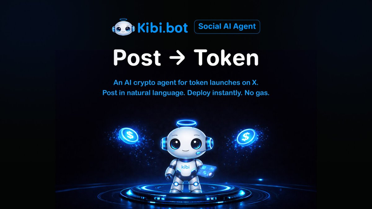KibiBot's tweet image. Post → Token

Turn posts into tokens.

An AI crypto bot for instant, gas-free token launches on X.

Available on @Base.

📄Docs:kibi.bot/docs

🎯Web: kibi.bot