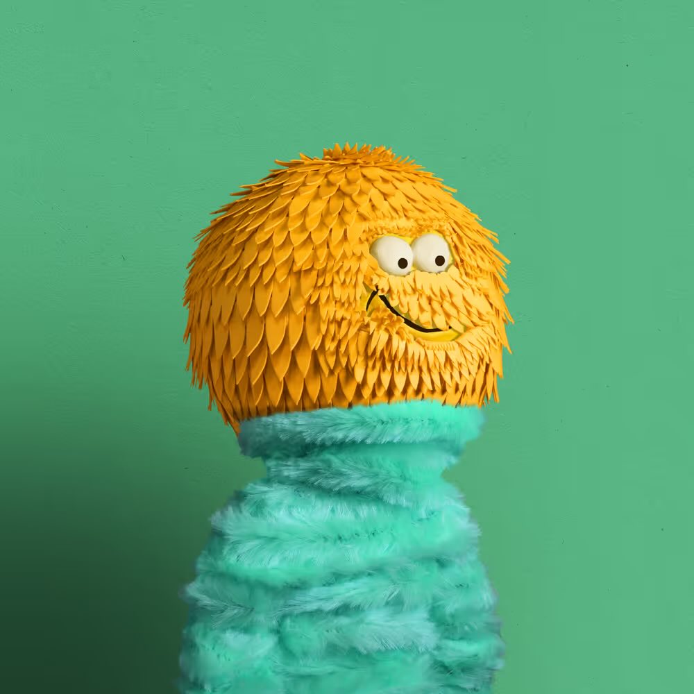 All 10000 Mundos have a unique bio,
This is one of my favourites 

About Del Mundo 6468

This rare featherhead in Eden is giving peaceful warrior vibes in that Zsa Zsa green. Hand-crafted those feathers from recycled bits while channeling both chaos and serenity. Only 1.05% get