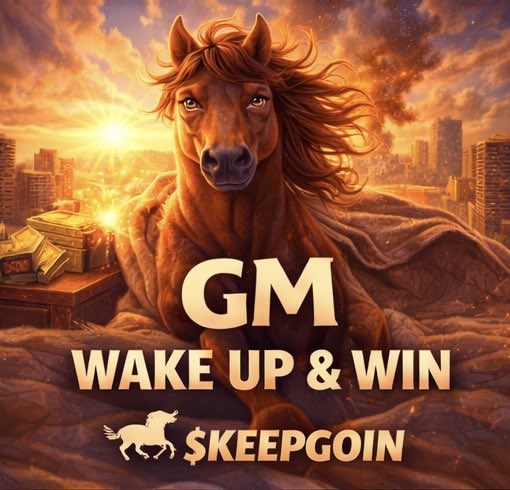 GM GM peeps! Let’s $keepgoin and get this bread 💸