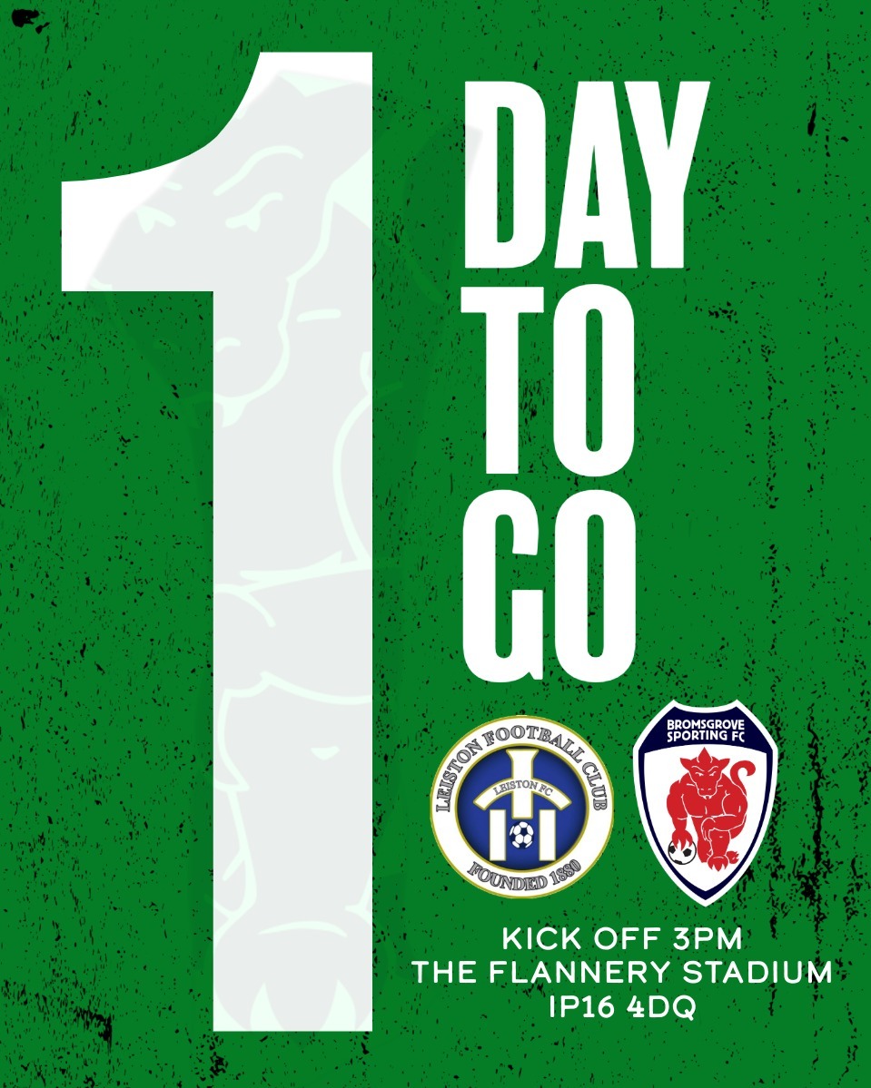 SportingFC's tweet photo. 2️⃣4️⃣ hours to go...

#Rouslers #BackBromsgrove 💚 https://t.co/E9wr3F5F6Z