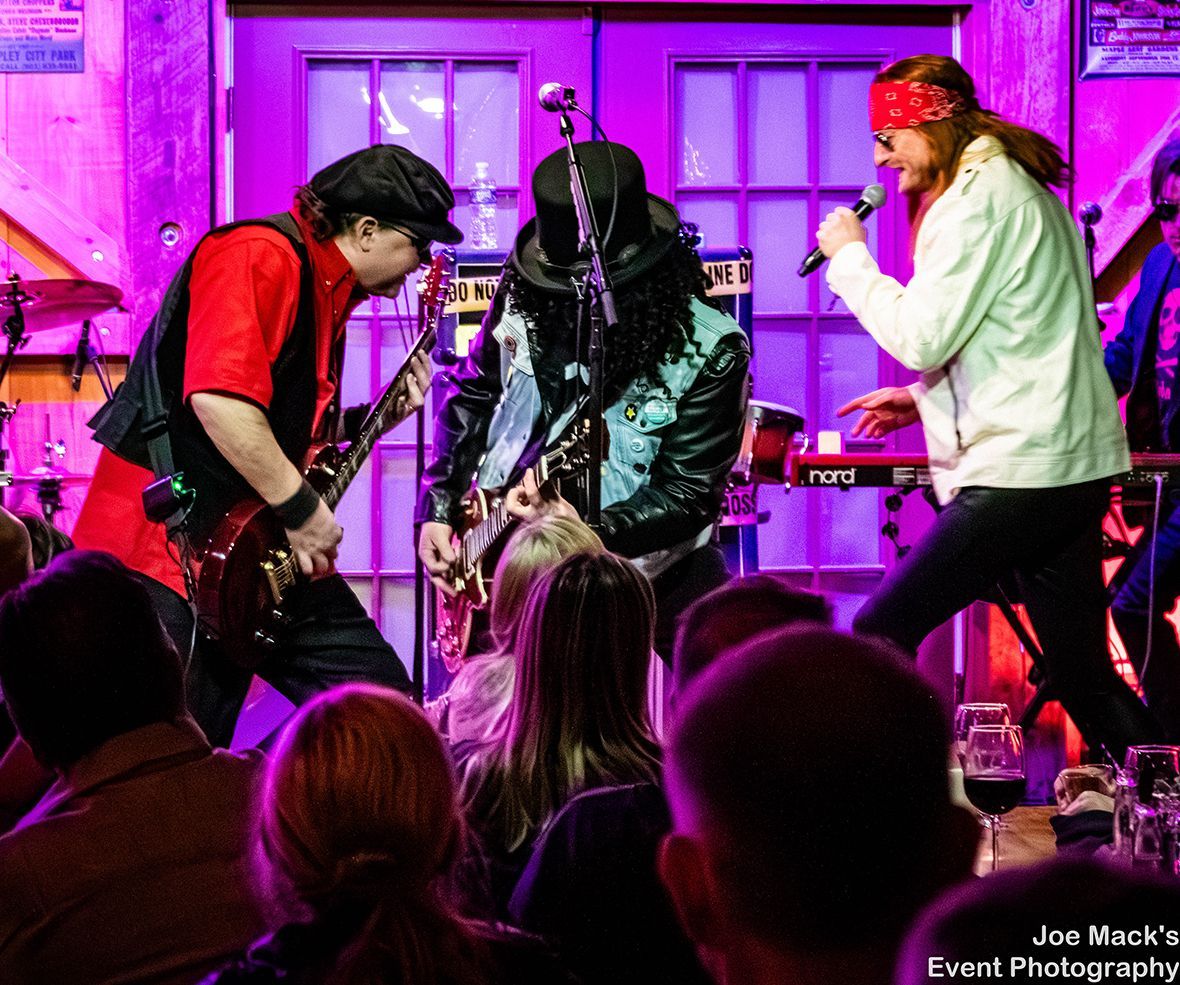 DarylsHouseClub's tweet photo. It was two nights of hard rock at the Club with Appetite for Destruction's tribute to Guns N' Roses! Thanks Joe Mack@event.photography.jm for the pix. #joemackeventphotography #darylshouseclub https://t.co/N9PERgIasr