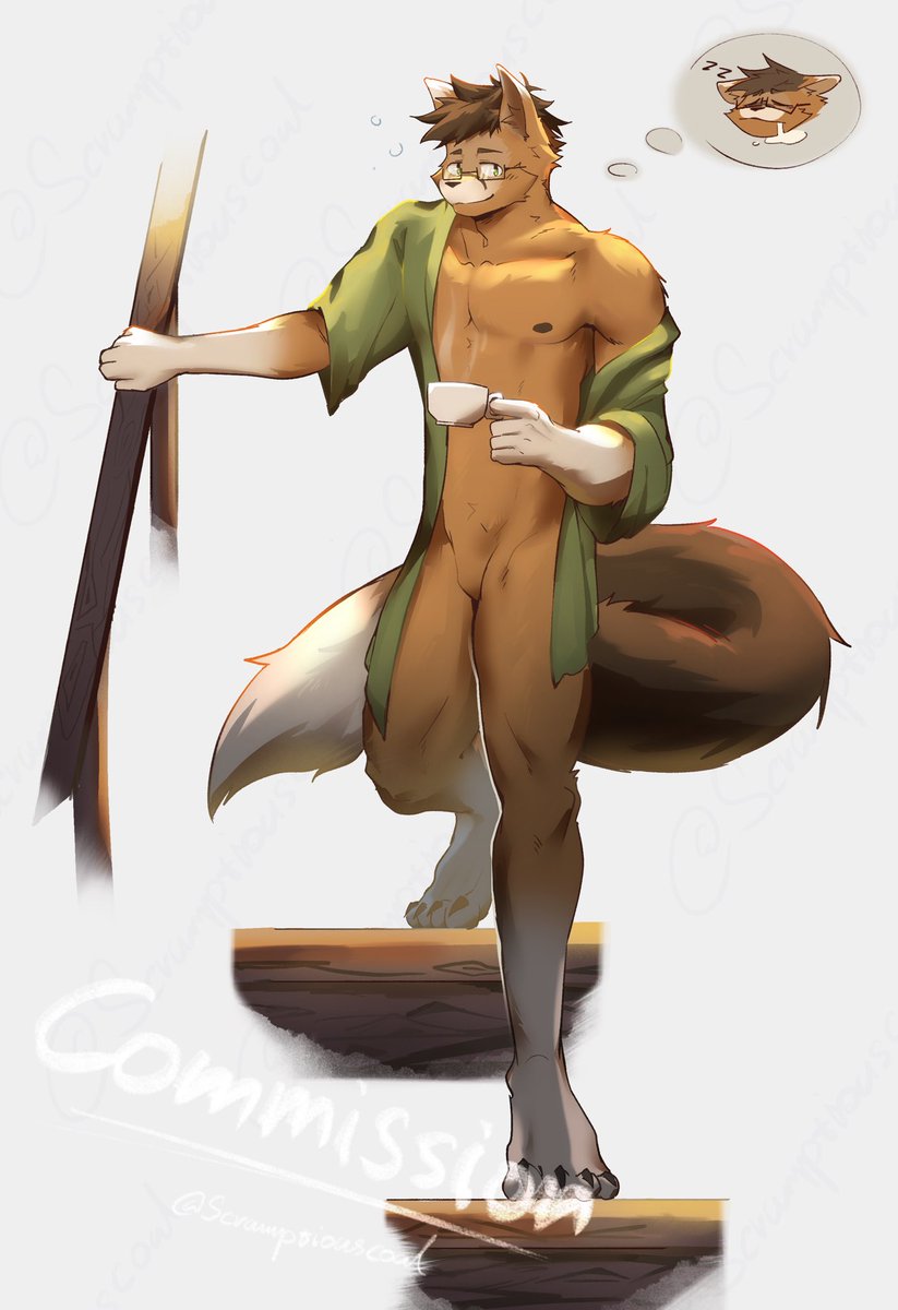 Another comm finished! For @/ThatsCoffeeFox  \^w^/