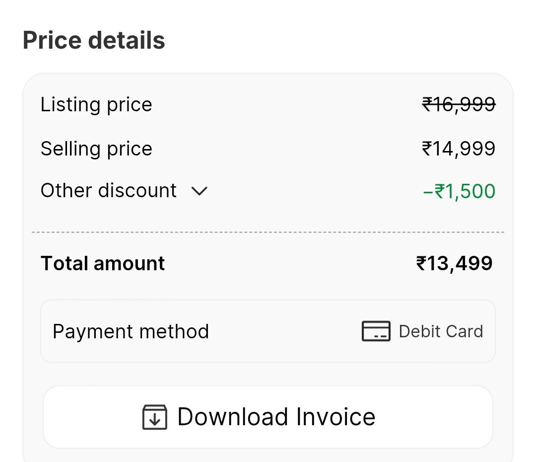 Bhuvan_RJ46's tweet photo. Smartphone era till 2020 was pure happiness. Got this for just ₹13,500. https://t.co/iqeIq1PUJw