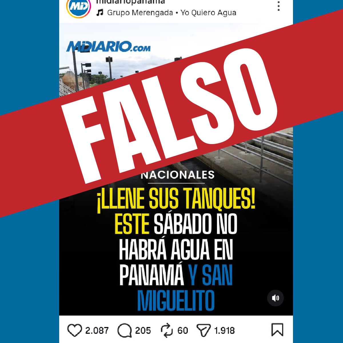 🚨🚨Informamos a la ciudadanía que todas las plantas potabilizadoras del IDAAN a nivel nacional mantendrán sus operaciones 24 horas durante los carnavales como en el resto del año.

📢NO hemos programado ningún mantenimiento para las fechas del carnaval. Recordemos que las