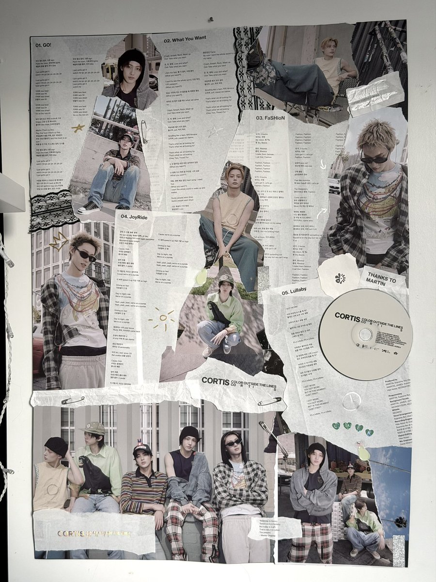 ssaynikaa's tweet photo. the album didn’t come with a poster so I had to take matters into my own hands #cortis #코르티스 #coerative https://t.co/zInE9O3qjL