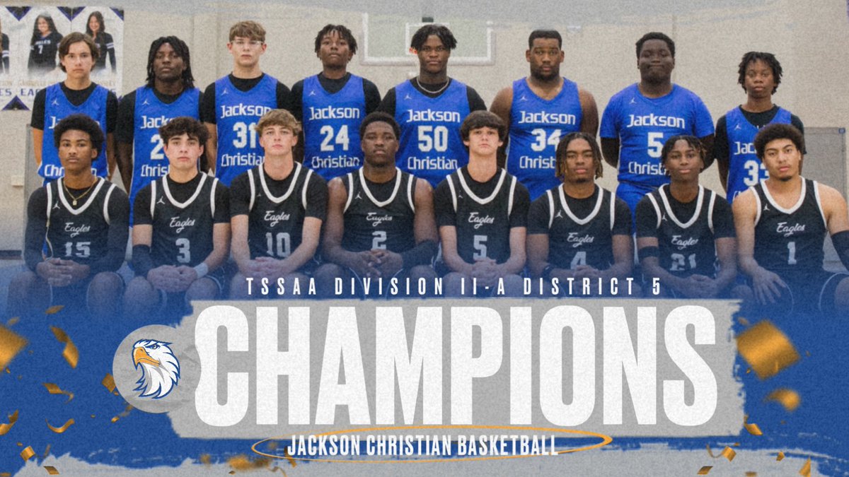 Jackson Christian basketball secures district championship for the first time since 2002!