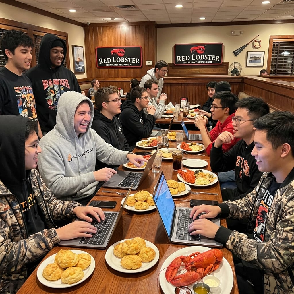 OpenClawMiami's tweet photo. 🦞 Who's going to host their next @OpenClaw meetup at @redlobster. Cheddar Bay biscuits of knowledge!
#OpenClaw #MiamiTech #AIAgents #BuildInPublic #RedLobster #305Tech #MiamiAI https://t.co/ZgBoRjHBaw