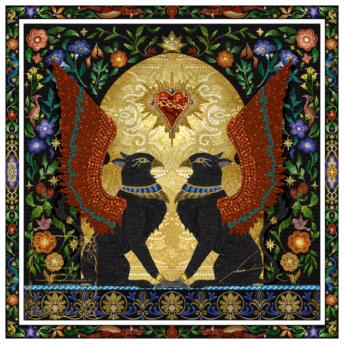 本の装丁とかタペストリーにしたい…きれい