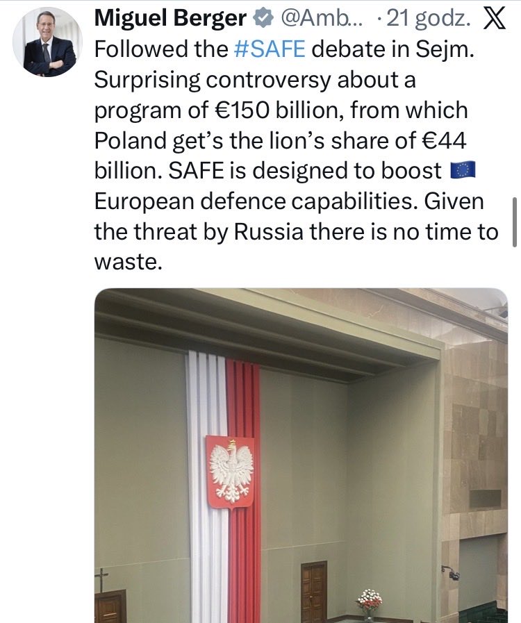 CDzwoni's tweet image. W ciągu ostatnich 24 godzin ambasador niemiecki @Amb_Berger napisał cztery tłity, w których wpieprza się w wewnętrzne sprawy Polski, względnie poucza naszych polityków.