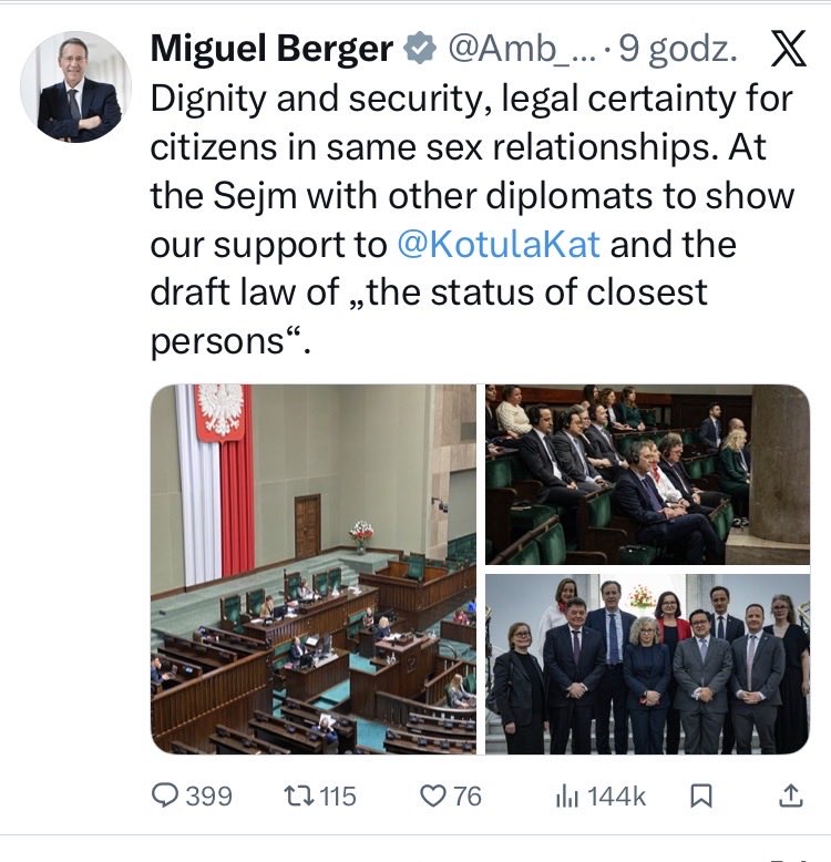 CDzwoni's tweet image. W ciągu ostatnich 24 godzin ambasador niemiecki @Amb_Berger napisał cztery tłity, w których wpieprza się w wewnętrzne sprawy Polski, względnie poucza naszych polityków.