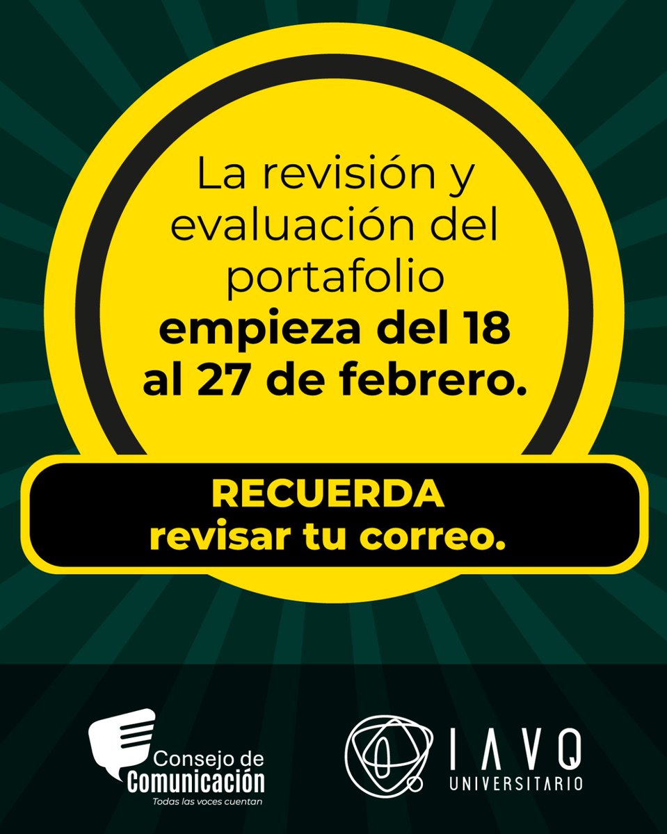ConsejoComEc's tweet photo. #ProcesosTransparentes. El Comité Interinstitucional conformado por el @ConsejoComEc y el @iavqec trabajará de manera conjunta para escoger los mejores perfiles.
Mantente atento a tu correo.📨
.@cesar_martinm https://t.co/SQXctZrKRO