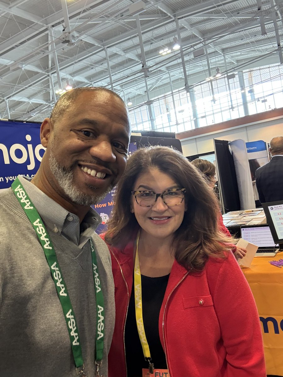 Great running into my friend, Lamar Grant from our days with Agile Mind. Come see us in the exhibit hall at Booth 1050(SmartLab) and Booth 1528 (Coursmojo) 🤠 Happy Fri-Yay! <a href="/SmartLab_tweets/">SmartLab</a>  #NCE2026 <a href="/AASAHQ/">AASA</a> #TheFutureisReady #STEMIdentity