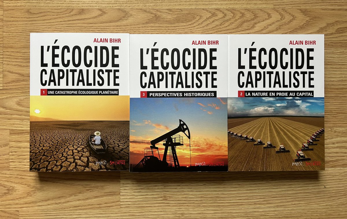 Spectre2Marx's tweet image. On aura déjà dépassé les +10 degrés, l’anniversaire des 50 ans de règne de Macron I, la submersion des villes mondes etc…. mais rares sont celleux  qui auront terminé   le pavé  d’Alain Bihr « l’écocide capitaliste »