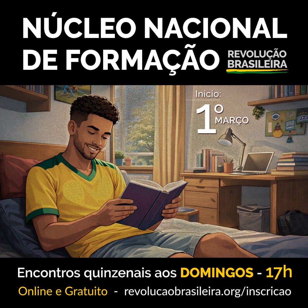 📢 A militância pela Revolução Brasileira convida a todos os interessados a participar do Núcleo Nacional de Formação 2026

O núcleo é a 'porta de entrada' para os que pretendem ingressar na organização.

📝 Inscrições: revolucaobrasileira.org/inscricao