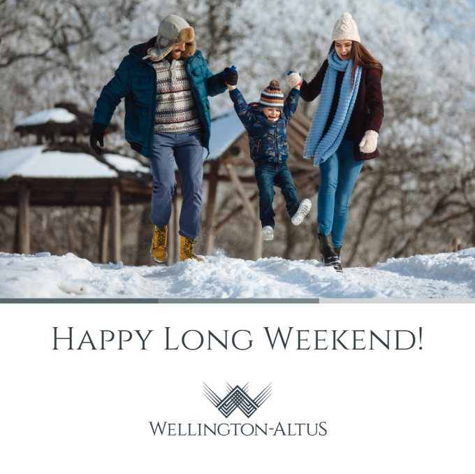wellingtonaltus's tweet photo. Here’s to investing in time together and creating warm memories. Wishing everyone a safe and happy long weekend! #FamilyDay #LouisRielDay #IslanderDay #NovaScotiaHeritageDay https://t.co/GzCiVan4ZV