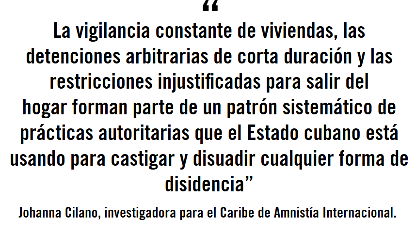 En Cuba aumenta hostigamiento contra personas presas de conciencia y sus familiares según lo documentado por <a href="/AmnistiaOnline/">Amnistía Internacional Américas</a> 

amnesty.org/es/latest/news…