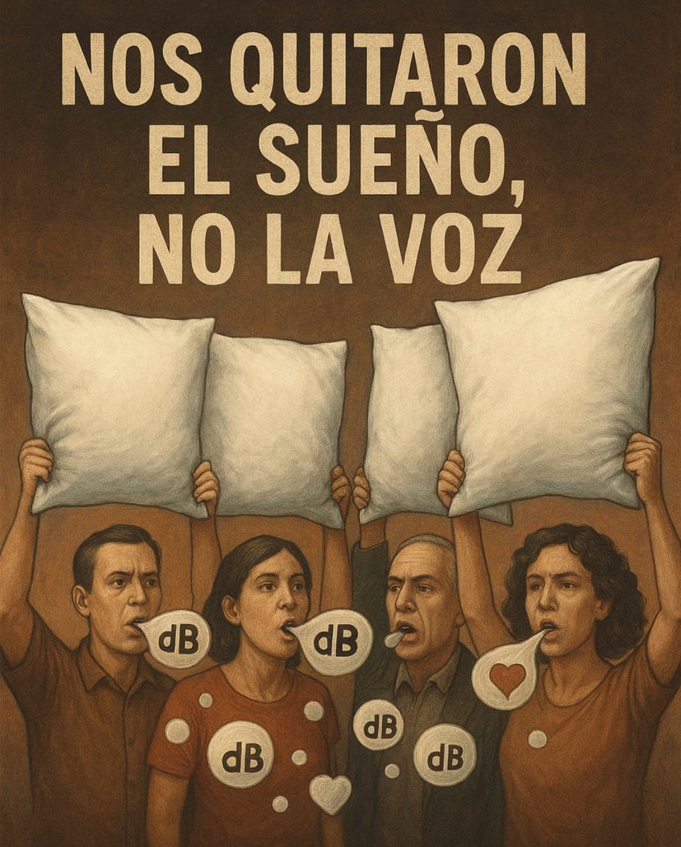 ActivosXElRuido's tweet photo. Durante años nos ignoraron, haciéndonos pensar:
Que “así es la ciudad”.
Que “es una exageración”.

Pero el ruido enferma.
El ruido desplaza.
El ruido también es violencia.

Vinimos para quedarnos #PolíticaDeCalidadAcústica 🇨🇴

@DNP_Colombia 
@MinAmbienteCo 
@IreneVelezT https://t.co/x6HLpr9BOW