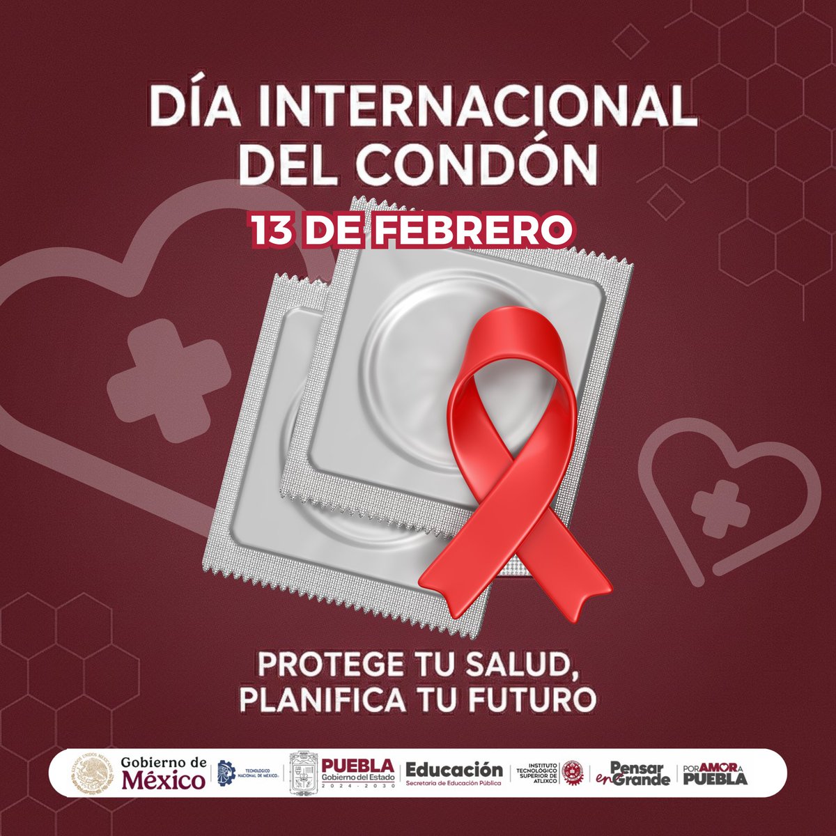 #13deFebrero Prevenir es el acto de amor propio más grande. ❤️ En este Día Internacional del Condón, recordamos que protegerse no es opcional, es esencial. 🛡️✨

#DíaDelCondón #SaludSexual #Cuídate #Prevención #ITSA #ComunidadITSA #ITSAseTRANSFORMA