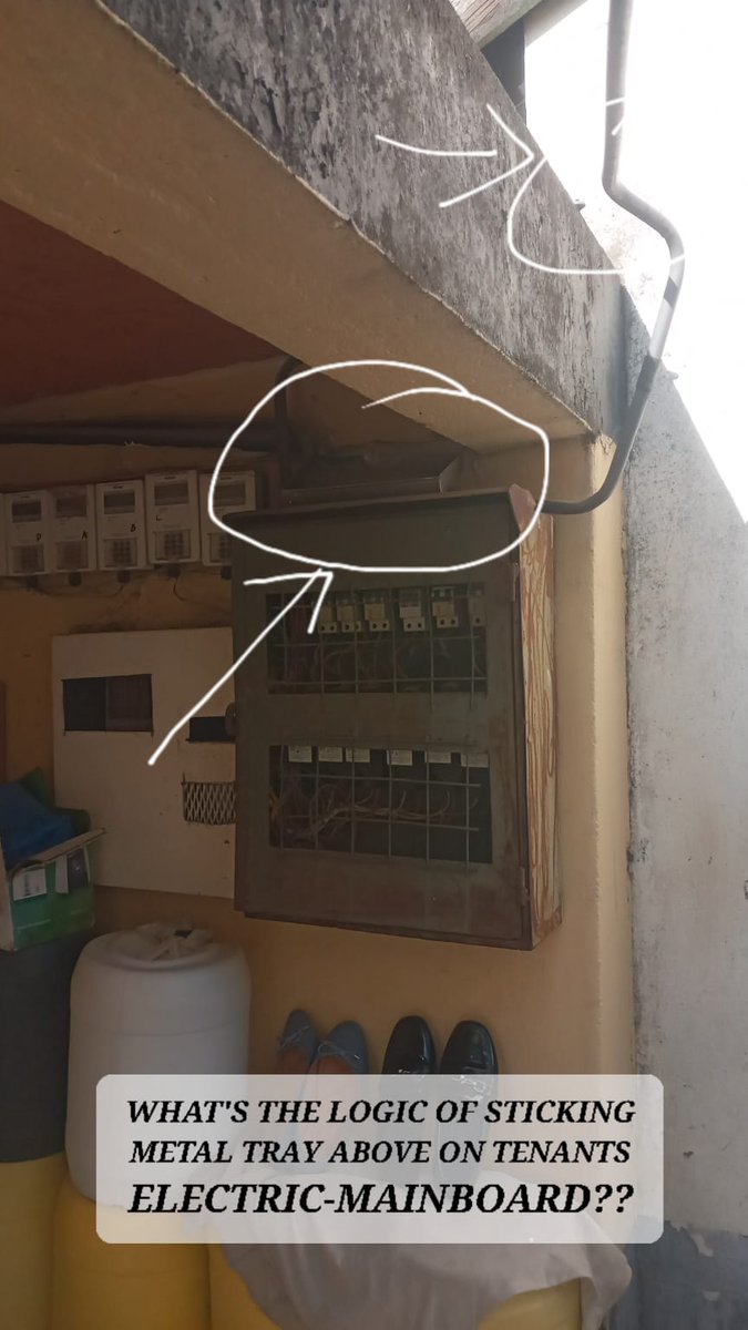 ElNyambu8888's tweet photo. South B-Nairobi  has witnessed unprecedented mysterious-blackouts lately.Besides the influx of high-rise blocs why do landlords risk their tenants lives to such #EMF dangers in this modern era  recklessly?
Metals are hazards near cables!
Case-study below:Kapiti court,House no-17 https://t.co/Z2sNmACa6B