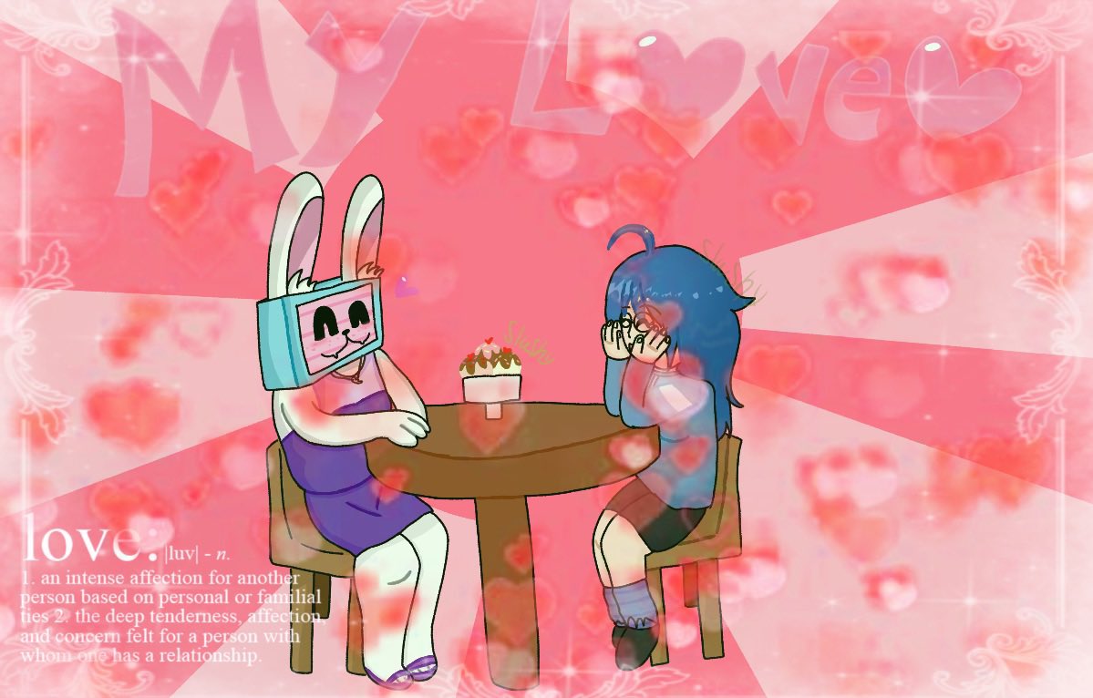 FatalFaith22's tweet photo. Before Valentine’s Day comes in tomorrow, special thanks to @/Scout_Gaming900 for drawing this for the trade,,! :3
There will be an another Valentine’s Day post soon so keep an eye out for me and Melanie guys!
#yumeship #yumetwt #searabbit #Regretevator #regretevatormelanie https://t.co/Po44Zbu911