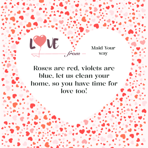 Maid_yourway's tweet photo. ROSES ARE RED❤️, VIOLETS ARE BLUE💙, LET US CLEAN YOUR HOME, SO YOU HAVE TIME FOR LOVE TOO❤️! https://t.co/ThVIvL5jSe