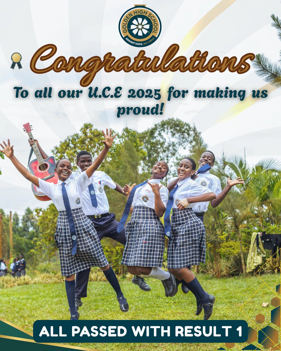 Congratulations to our Senior Four class of 2025. You have made us so proud, the entire Golden High School community celebrates you.

#highschool #UCE2025
