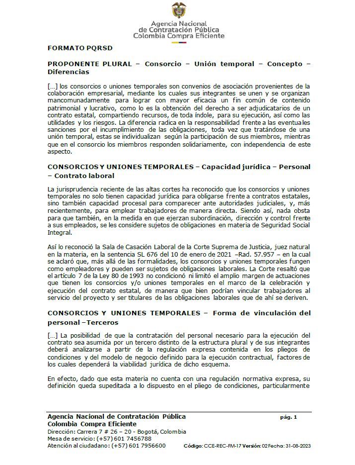 comprapublica_'s tweet photo. 🧑‍🤝‍🧑¿Puede el consorcio o unión temporal celebrar directamente contrato laboral con el personal requerido para la ejecución del contrato estatal?

Colombia Compra confirma posibilidad. Explica, así mismo, que dependiendo de lo regulado, puede un tercero hacerlo.

Descarga aquí👇
https://t.co/jM89fk2CBA