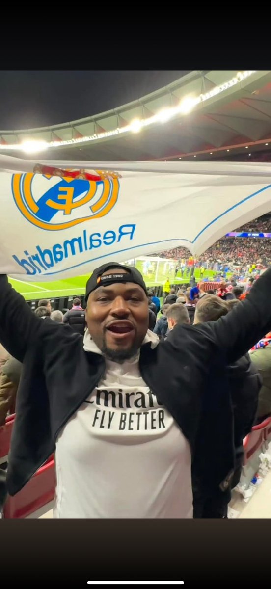 AngeloDawkins's tweet photo. Trust me I was there on this glorious CHAMPIONS LEAGUE NIGHT!!! The hatred is real watching yall cry yall asses home was even more real and funny!! HALA MADRID!! https://t.co/th4AVxt4wt