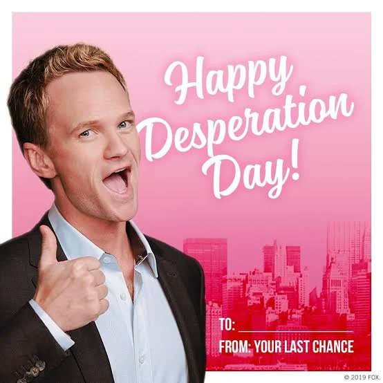 Happy #DesperationDay. In bed by nine. Home by midnight. <a href="/barneystinb1bg/">barney stinson 🐢</a> Good Friday