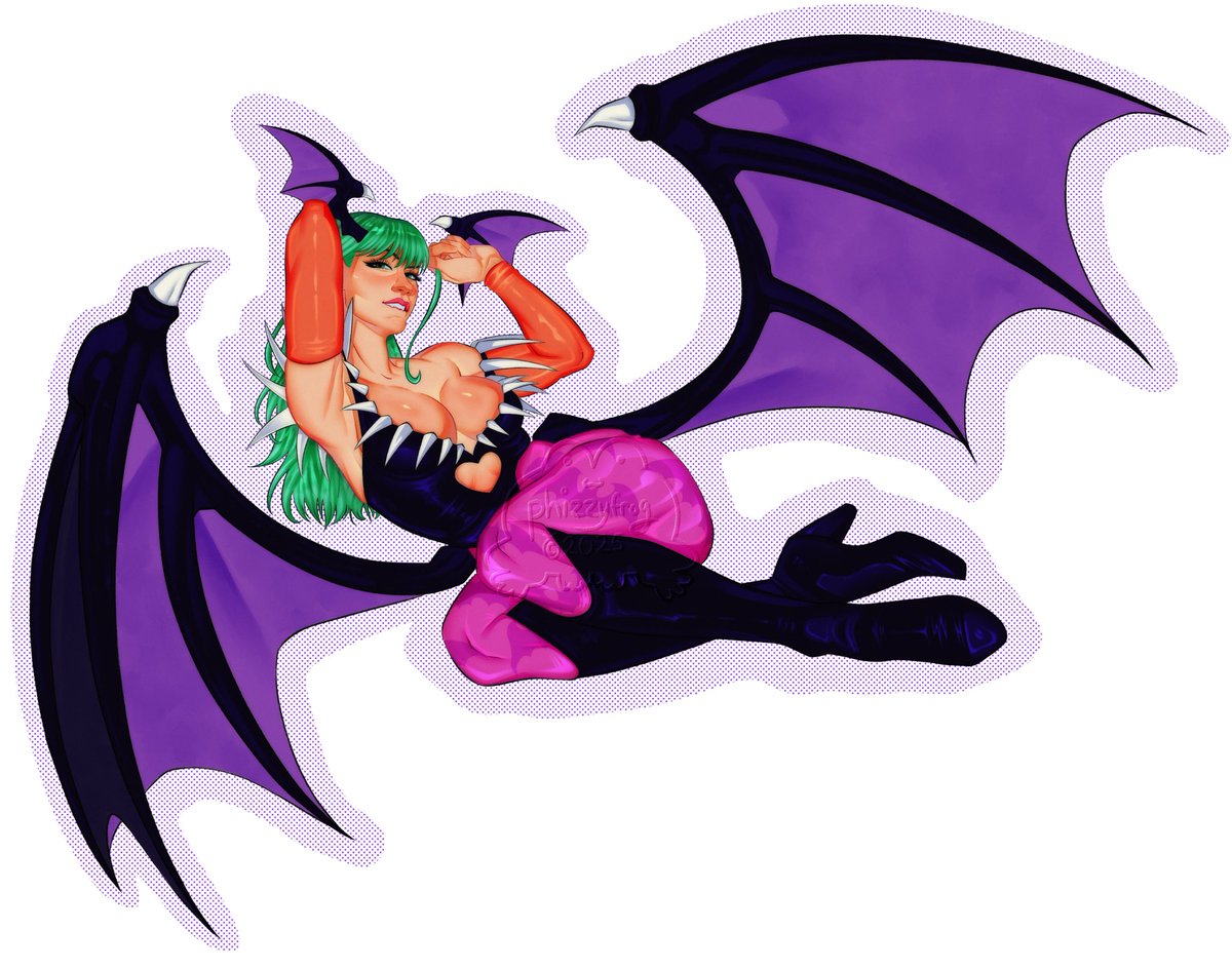 phizzyfrog's tweet photo. morrigan for a bestie ;P 

#morrigan #darkstalkers #darkstalkersmorrigan #darkstalkersthenightwarriors #succubus #capcom #morriganaensland #fanart #darkstalkersfanart #digitalart #digitalartist https://t.co/FUZe1jypKO