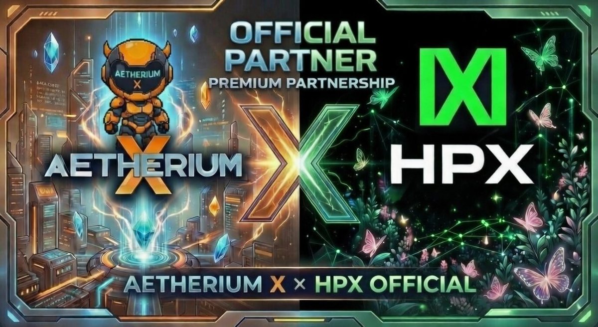We’re excited to announce our strategic partnership with HPX (<a href="/Hpx_Official/">HPX Official</a>) — a secure, multi-chain Web3 wallet trusted by millions!
AetheriumX brings DeFi + GameFi 2.0 together: on-chain trading, interactive games, prediction markets, and real-yield mechanics in one fun
