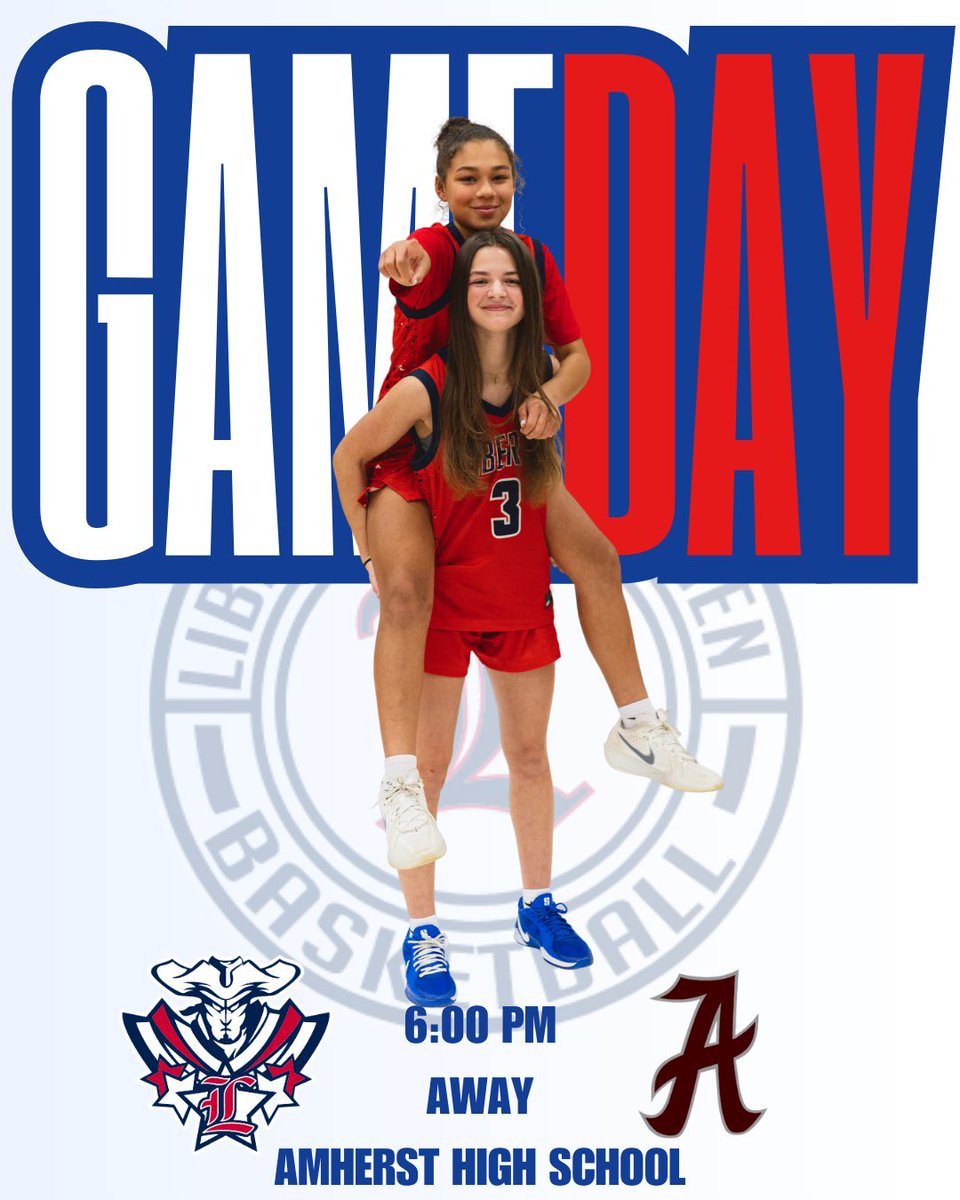 🏀GAMEDAY🏀 Our Ladies Are On The Road Today At Amherst! Come Out, Be Loud, And Bring The Noise As Your Lady Minutemen Look To Finish Out The Regular Season Strong! #libertypride #family #4john