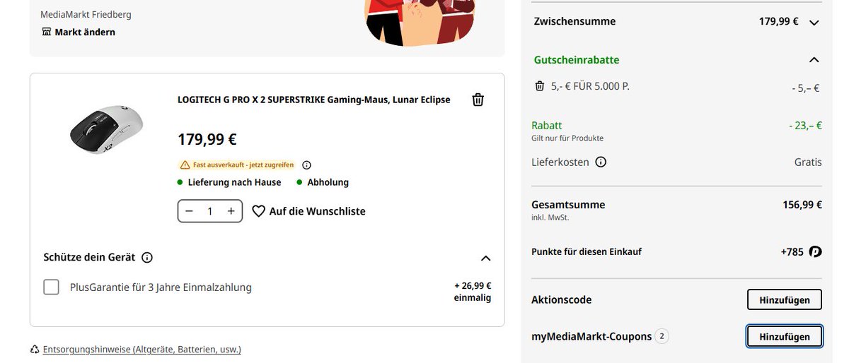 LOGITECH G PRO X 2 SUPERSTRIKE Gaming-Maus, Lunar Eclipse

for 156,99 €
MediaMarkt