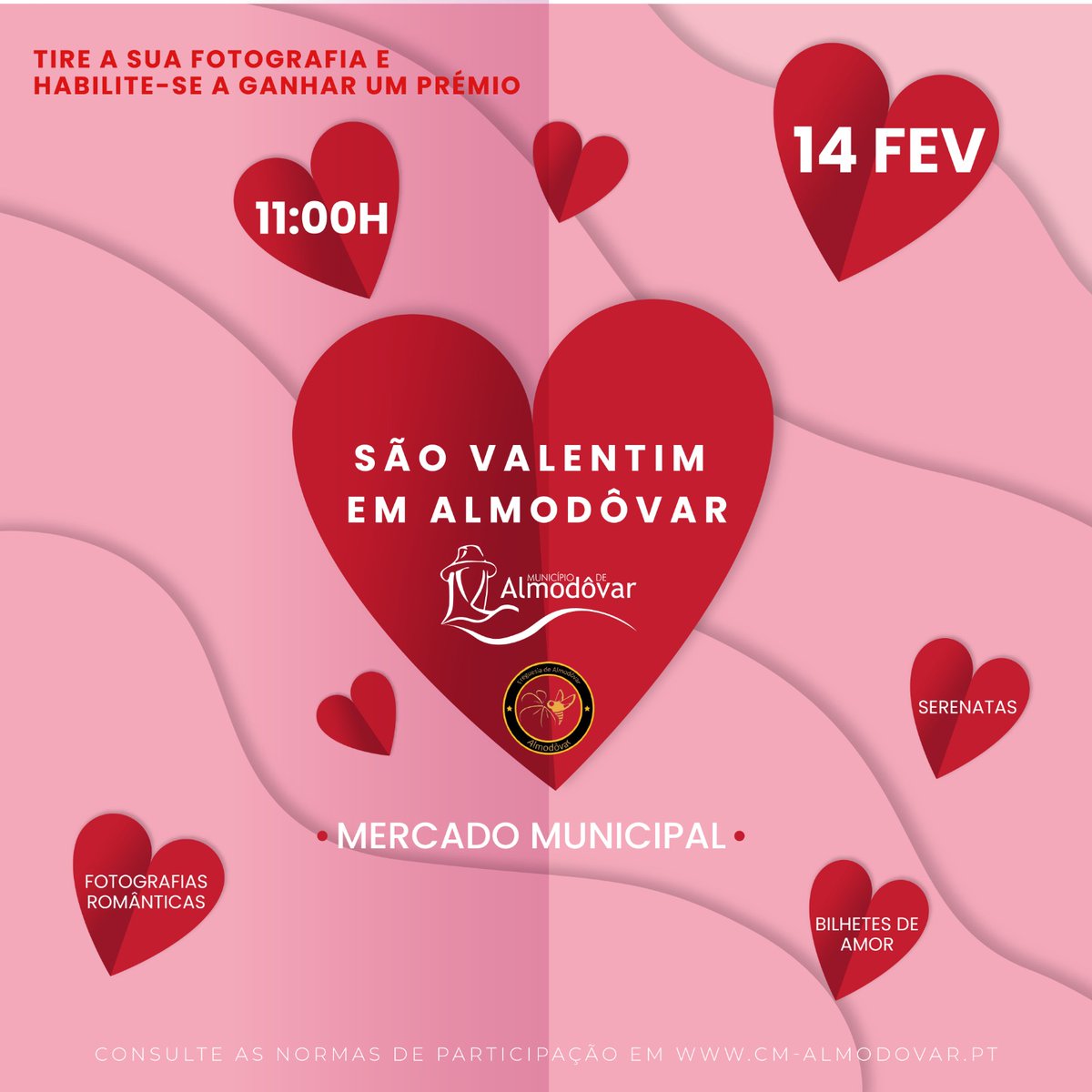 Munic_Almodovar's tweet photo. 👇 😍💘 São Valentim em Almodôvar já tem programa especial!

➡️ Este sábado,  dia 14 de fevereiro de 2026, a partir das 11h00, o Mercado Municipal de Almodôvar. https://t.co/zHXSJCbILz