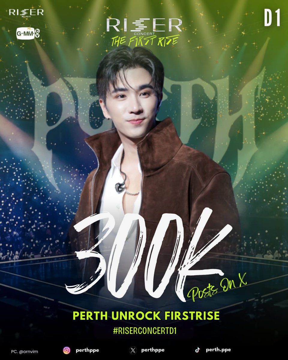 —★ Congratulations to Perth for reaching 300K posts on X! ✨ 

PERTH UNROCK FIRSTRISE
#RISERCONCERTD1

Congratulations everyone🔥
Let’s give our full support and energy today. Cheer loud, hype hard, and make this moment unforgettable together🖤🤘🏼