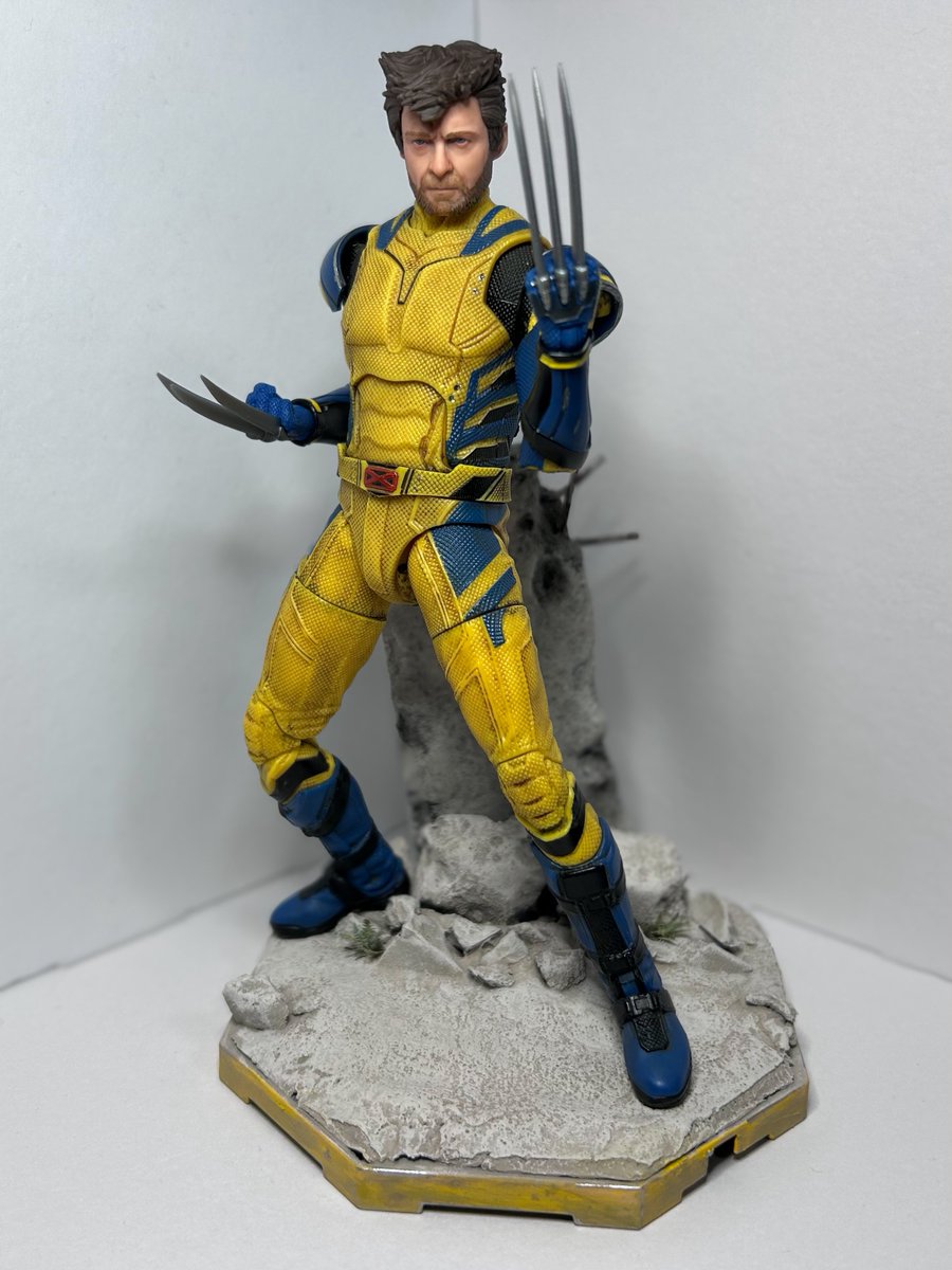 マーベルレジェンド ウルヴァリン用台座 久しぶりにジオラマ台座を制作