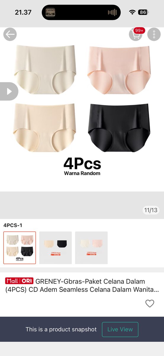 Greney seamless ni big no banget buat dibeli soalnya lengket bjir sama lemnya pembalut