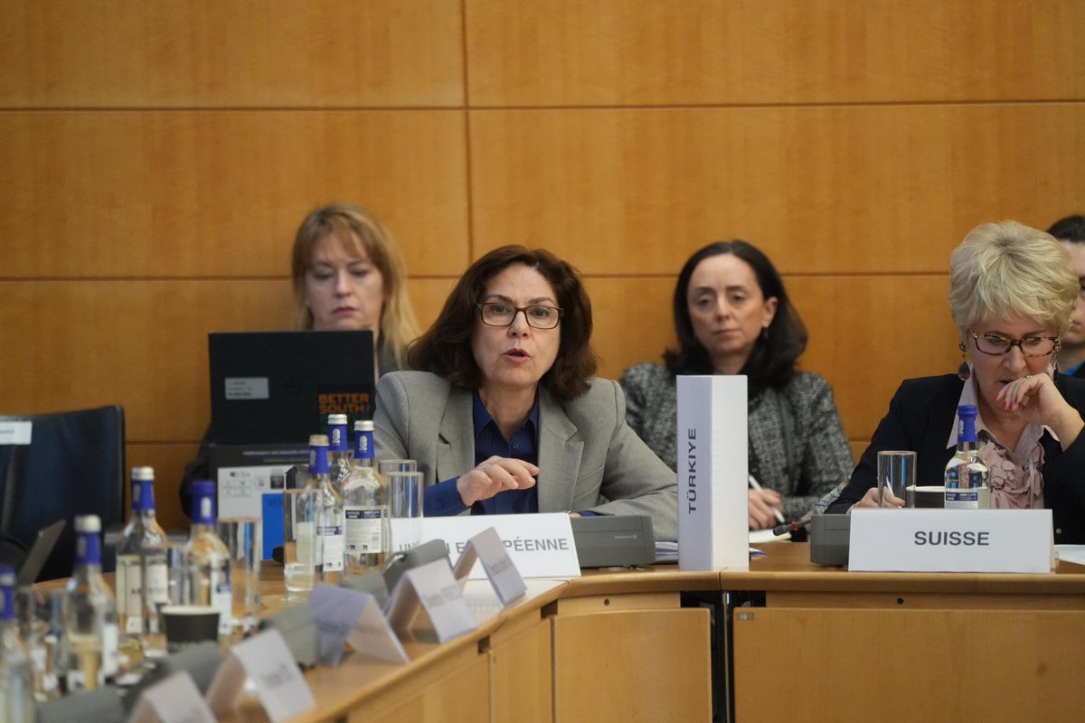 TC_OECDDT's tweet photo. Today we participated #BIAC Annual Consultation with @OECD Leadership & Ambassadors. Amb Altuğ @esen_altug made her intervention on upcoming OECD Skills Summit in Istanbul. Highlighted the importance of continued investment in human capital.@BusinessatOECD https://t.co/EgaiADIWXU