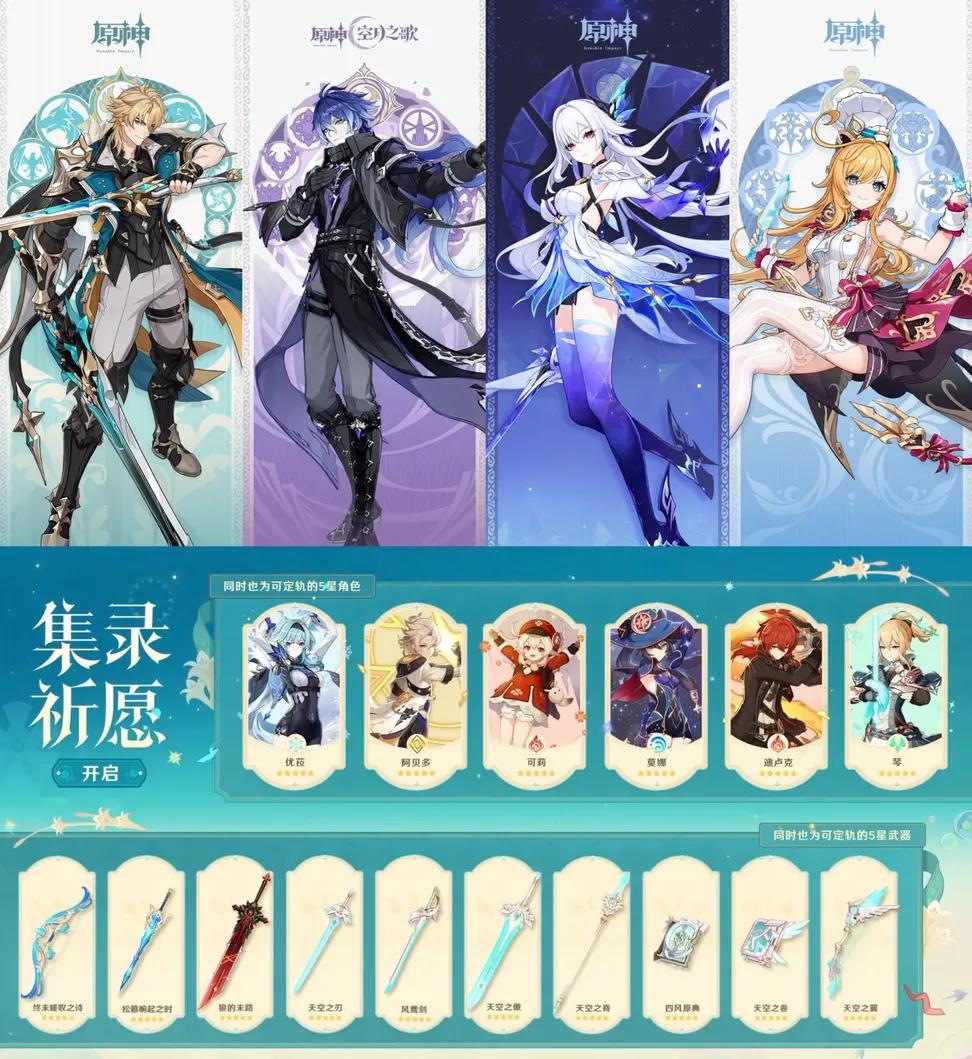 First half and Second Half Banners 
#GenshinImpact