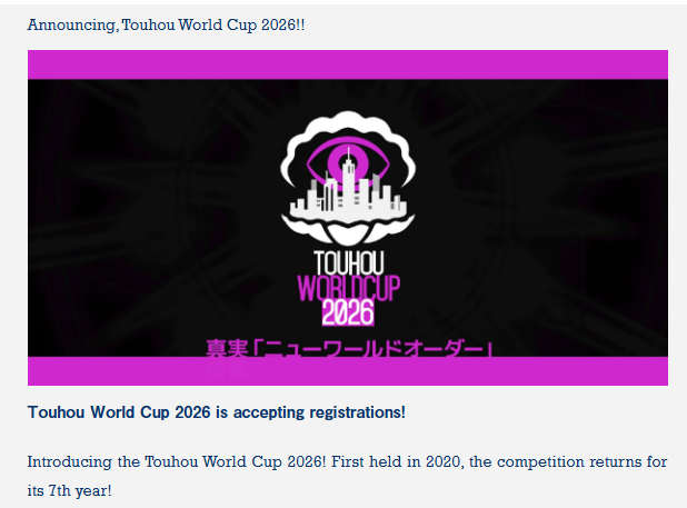 Garakuta_EN's tweet photo. The Touhou World Cup is gearing up!
https://t.co/eQmFDxOXzI https://t.co/hS3WHL1OOf