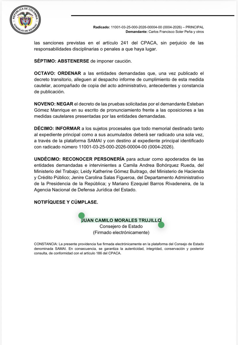 El decreto de salario mínimo estará vigente hasta que el gobierno expida el nuevo transitorio ordenado en el auto del <a href="/consejodeestado/">Consejo de Estado</a> 

Acá según mi criterio ya hay derechos adquiridos de los trabajadores que ya han percibido este ingreso, aquellos que han suscrito nuevos