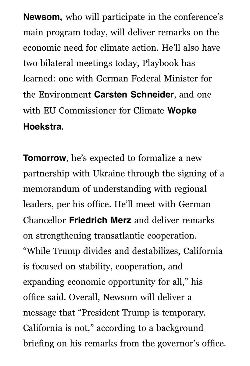 adamwren's tweet photo. Newsom in Munich is more or less functioning as a head of state: https://t.co/anIrG2nt4h https://t.co/erMeNn22Bv