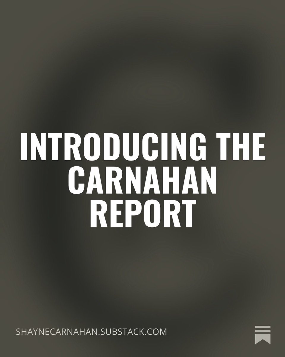 ShayneCarnahan's tweet photo. Thanks to all of you who’ve read, subscribed, and shared. The Carnahan Report isn’t a new start — it’s the next chapter.

Read the latest: https://t.co/s2wJI2vDRK https://t.co/MqYE6Em6yN