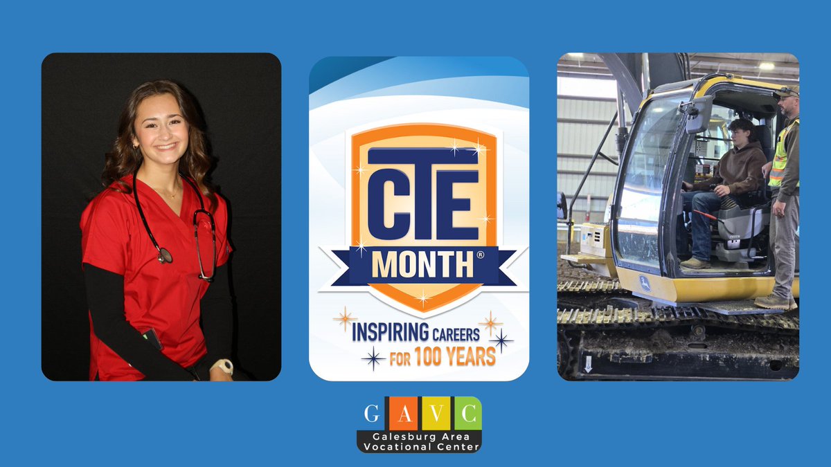 February is Career and Technical Education (CTE) Month! Our students are our future. To learn more about GAVC programs visit gavc.org #ilctemonth