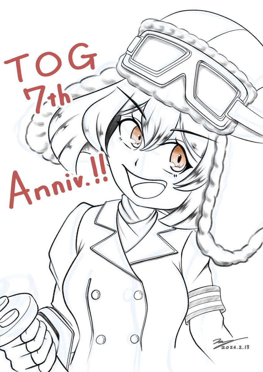 準備してなかったから急いで描きました！7周年！
#コトブキ