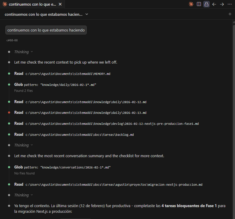 AgustinSabas's tweet photo. Memoria persistente en Claude Code.

Estoy probando un fork del sistema de memoria que diseñé para Openclaw, pero adaptado a CC y nuestro flujo de trabajo. Sigo probando unos días y lo comparto. https://t.co/06drw20lrX